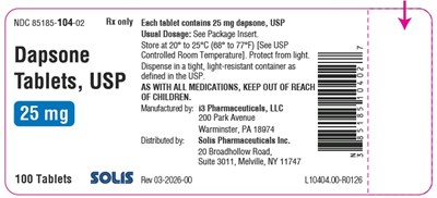 25mg 100ct (Dapsone 25mg 100ct Label)